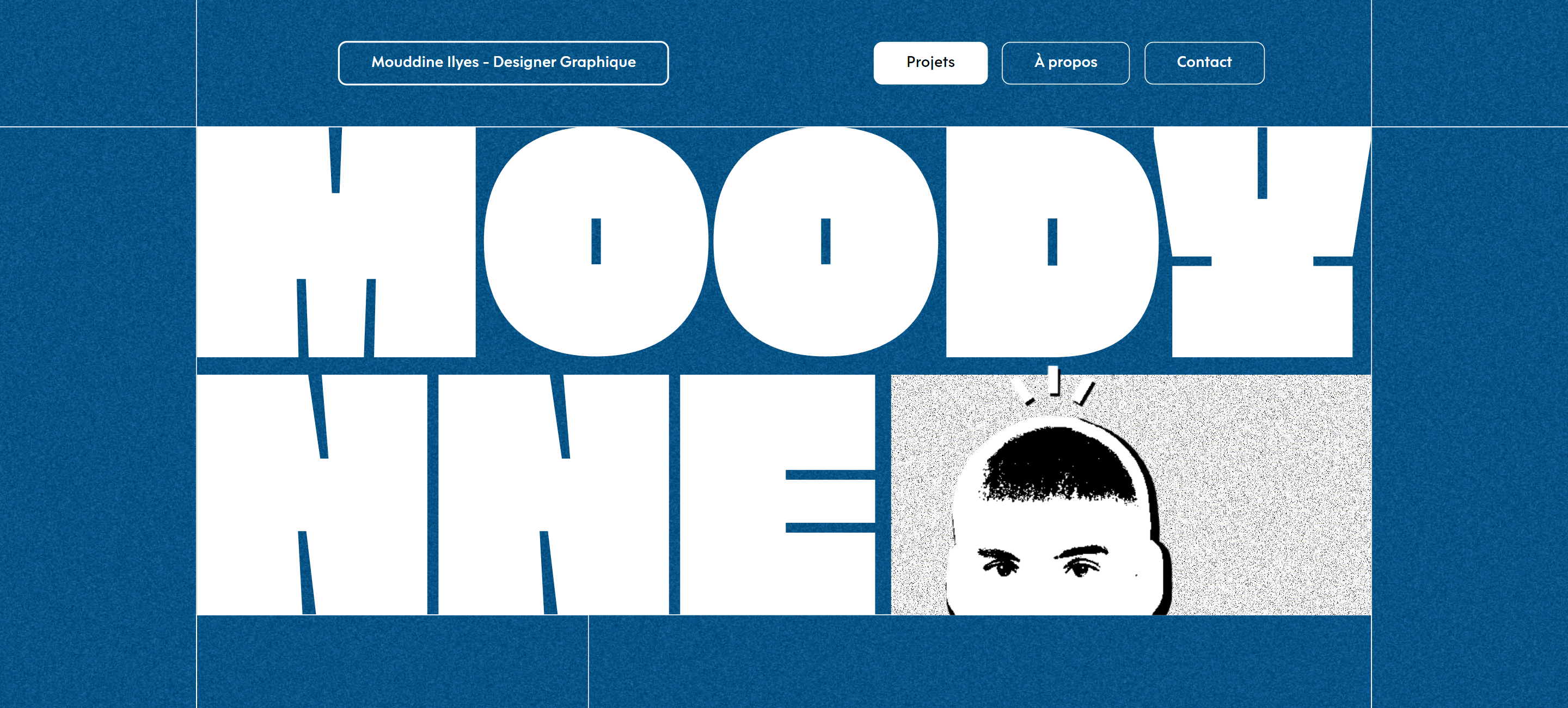 Écran d'accueil du site MOODYNNE